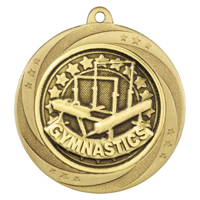 SUPERSTAR GYMNASTIC MEDAL 60MM  - GOLD 